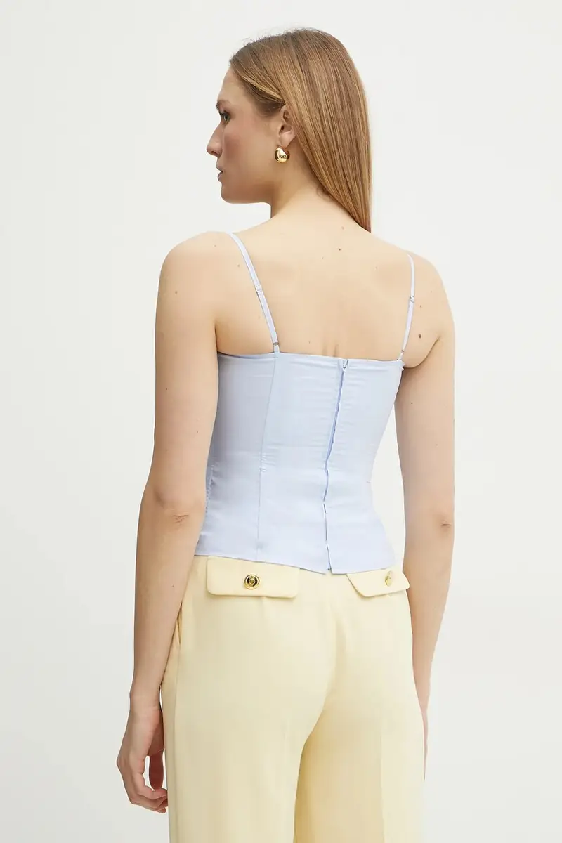 camicetta in cotone ELLENO donna colore blu 2513161031200 miniatura 3