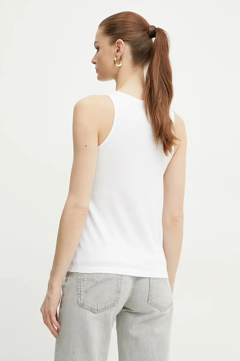 camicetta in cotone TERZO donna colore bianco con applicazione 2513941124200 miniatura 3