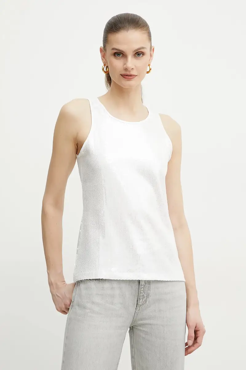 camicetta in cotone TERZO donna colore bianco con applicazione 2513941124200