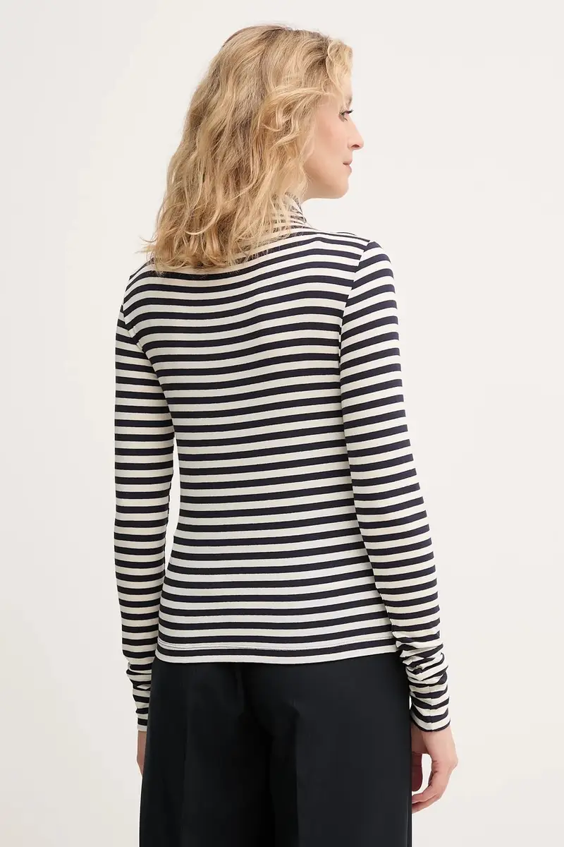 camicia a maniche lunghe Emme by Marella colore blu navy 2525946031200 miniatura 3