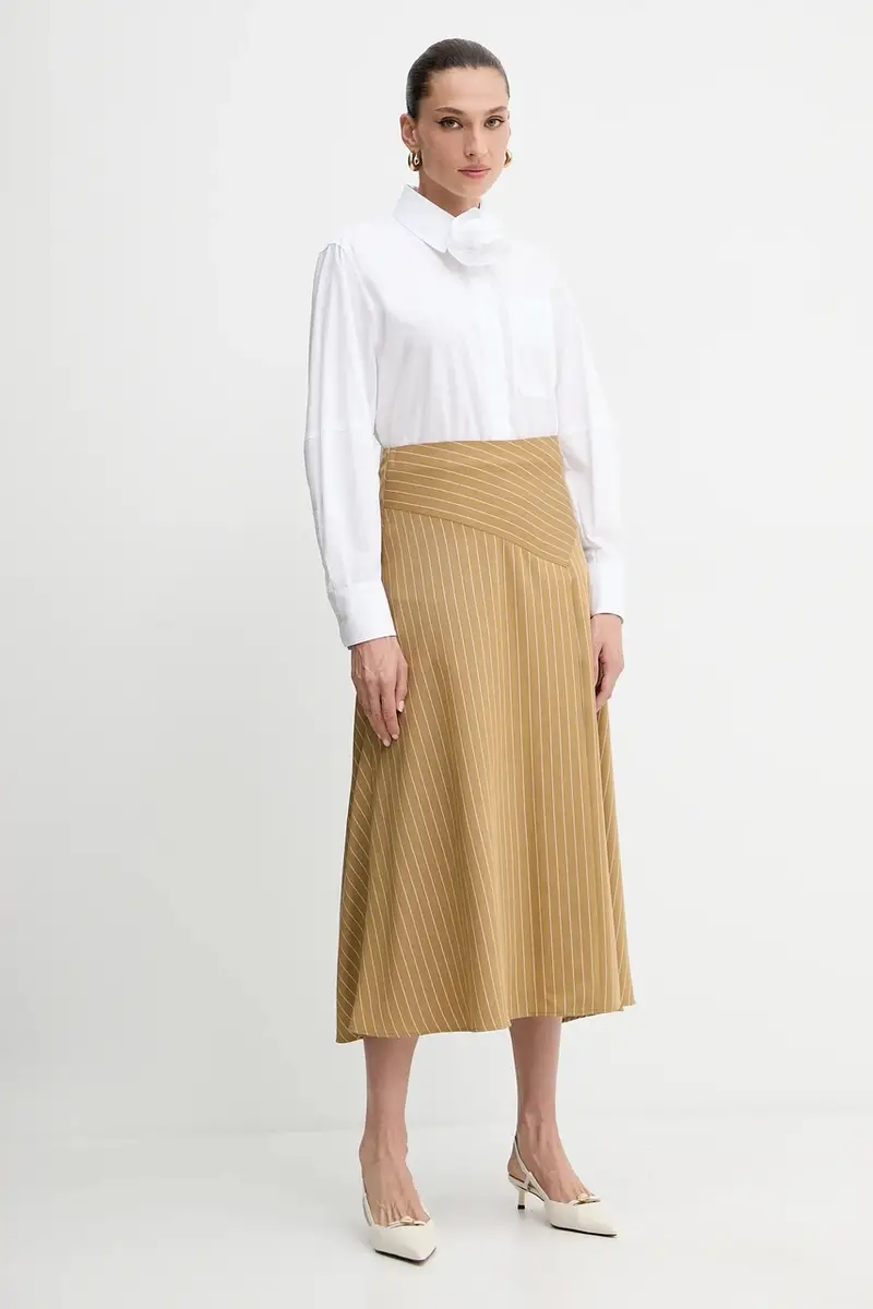 camicia in cotone donna colore bianco 2523116084200 miniatura 2