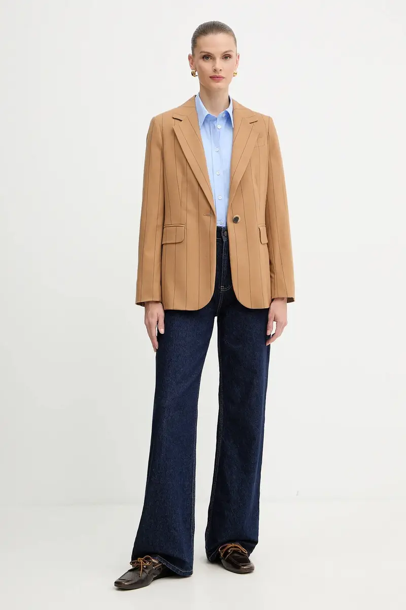 camicia in cotone donna colore blu 2523116074200 miniatura 2