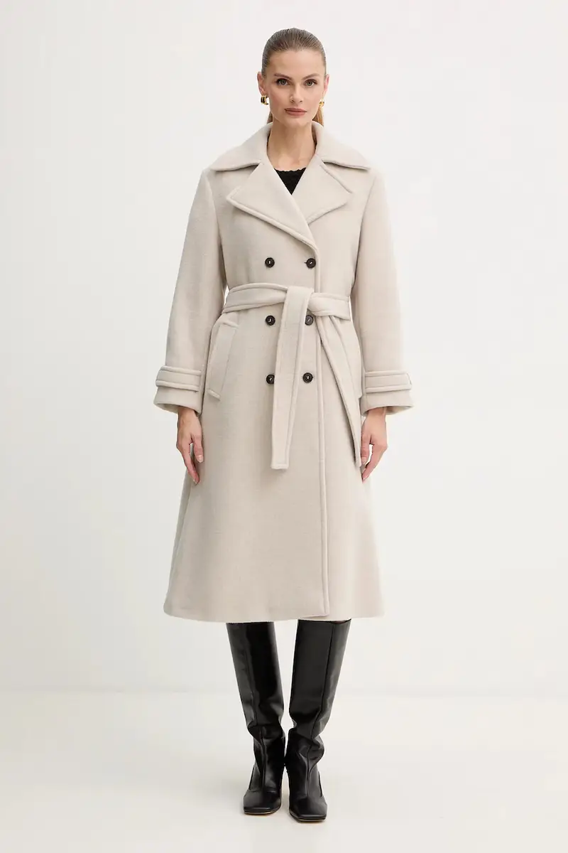 cappotto con lana colore beige 2523016112200
