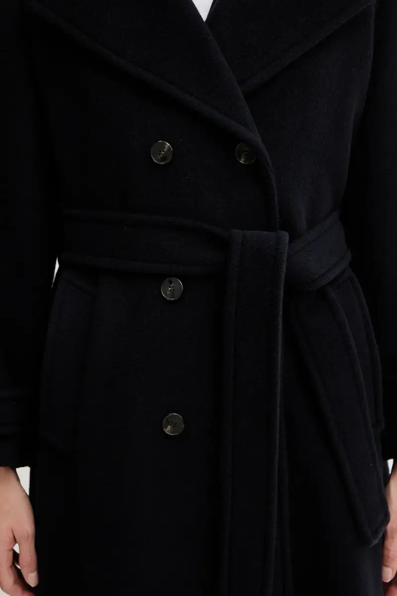 cappotto con lana colore blu navy 2523016112200 miniatura 5