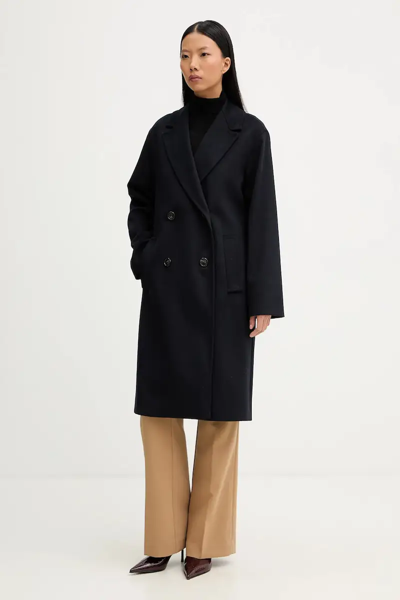 cappotto con lana Emme by Marella Blu navy miniatura 4