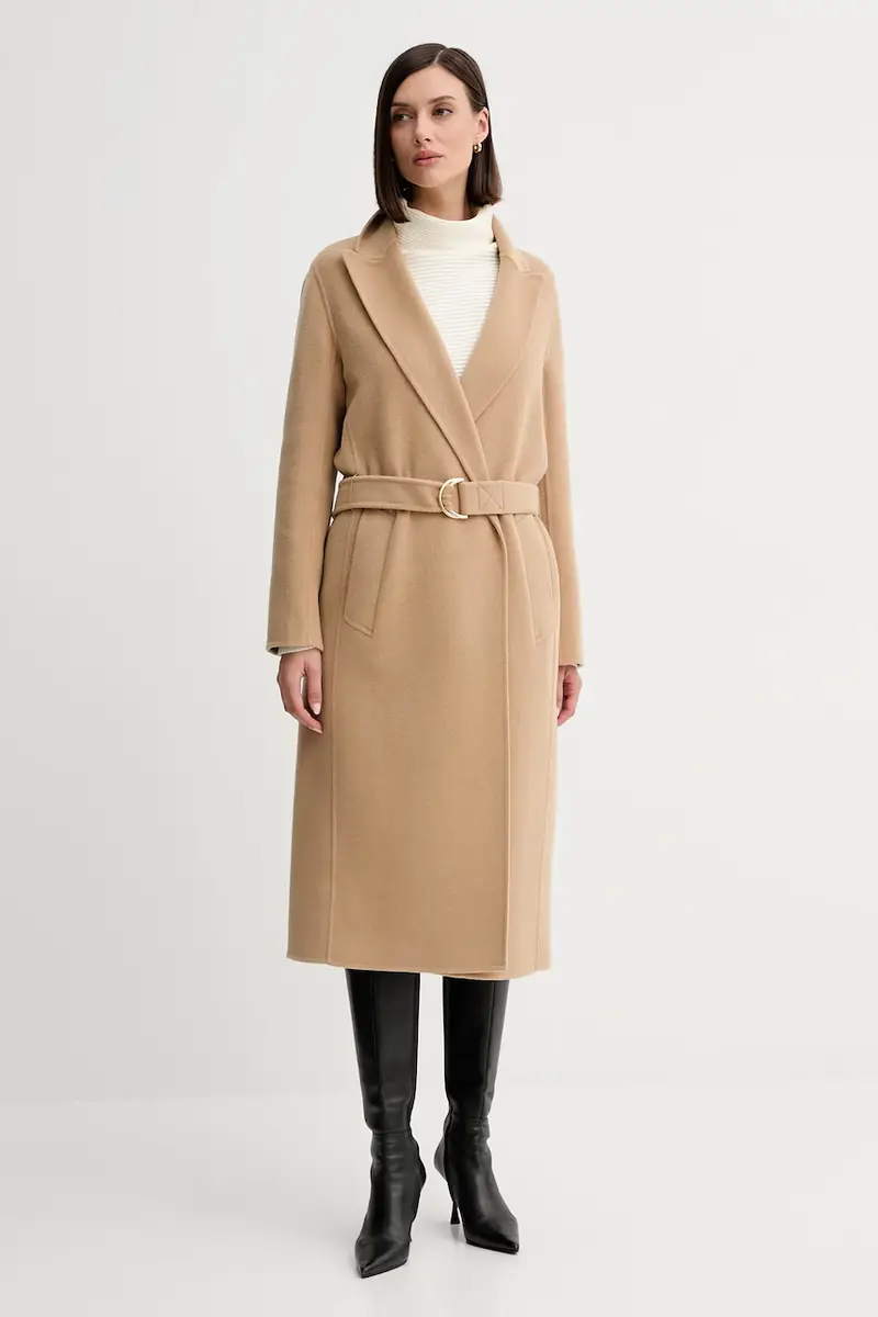 cappotto in lana colore beige 2523016011200