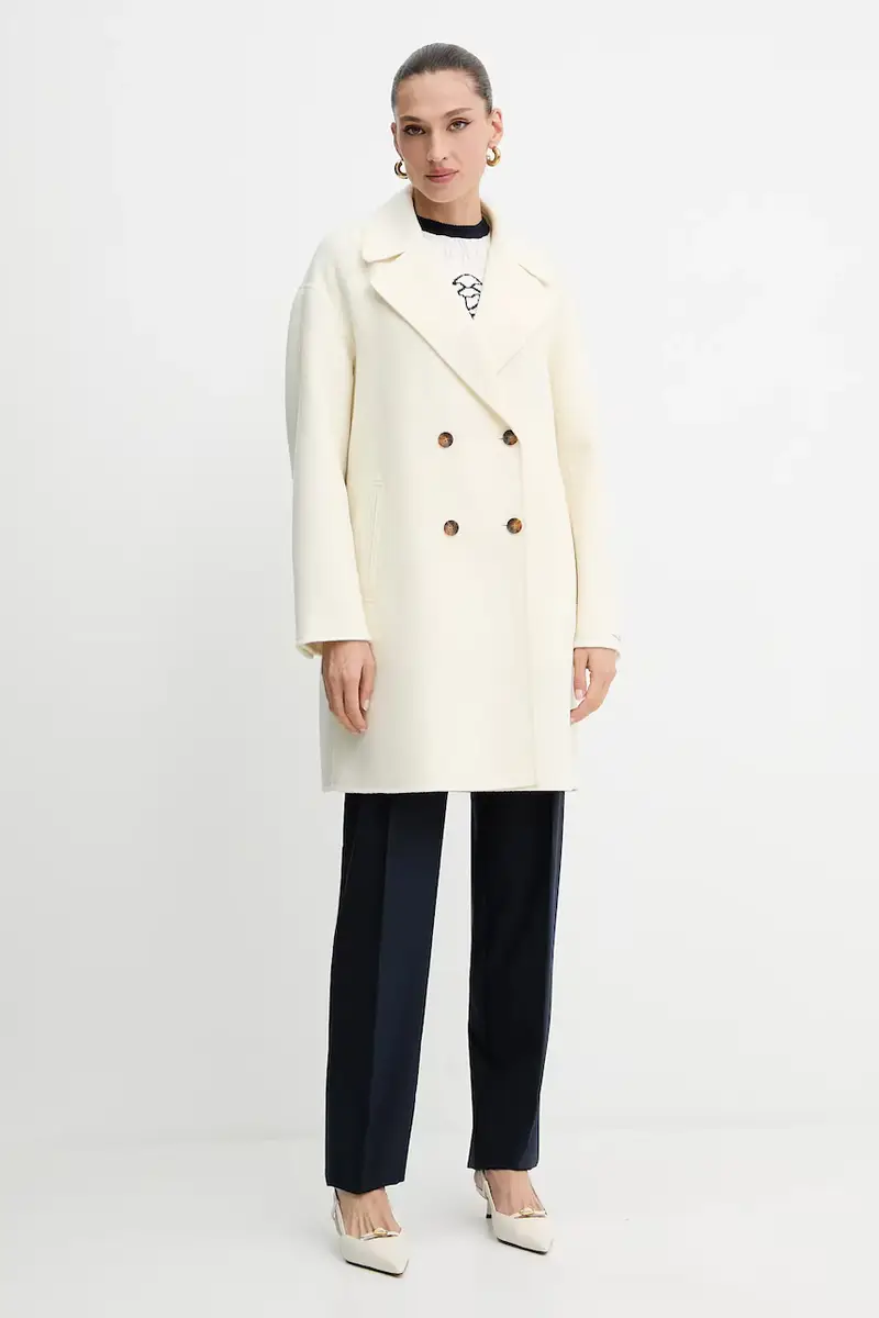 cappotto in lana colore beige 2523016031200 miniatura 2