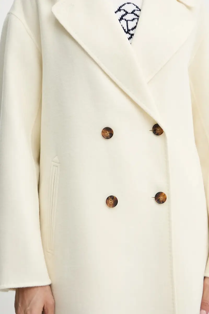 cappotto in lana colore beige 2523016031200 miniatura 5