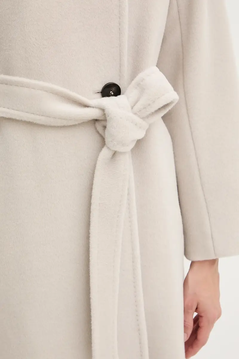 cappotto in lana colore beige 2523016142200 miniatura 5