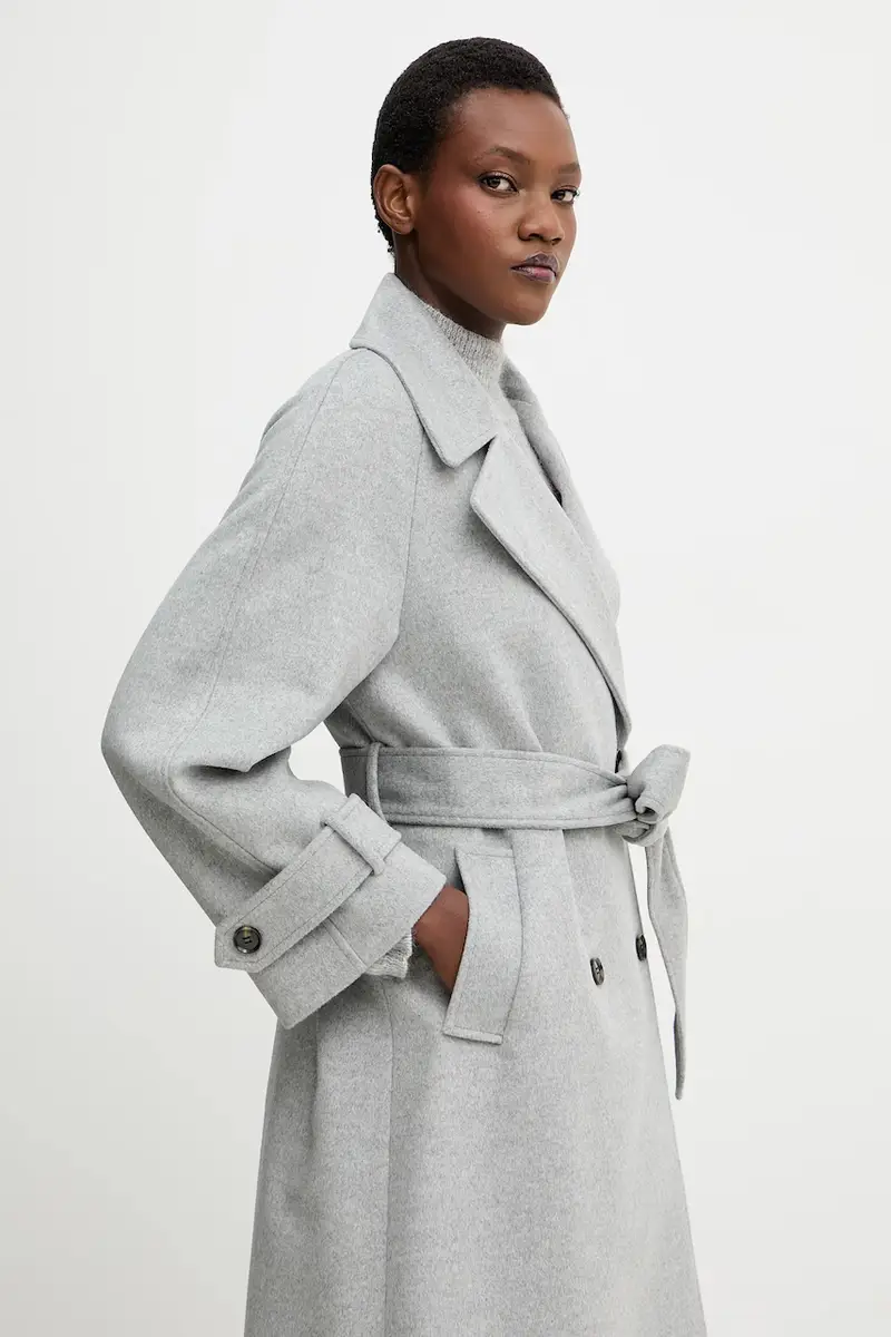 cappotto in lana colore grigio 2523016071200 miniatura 4