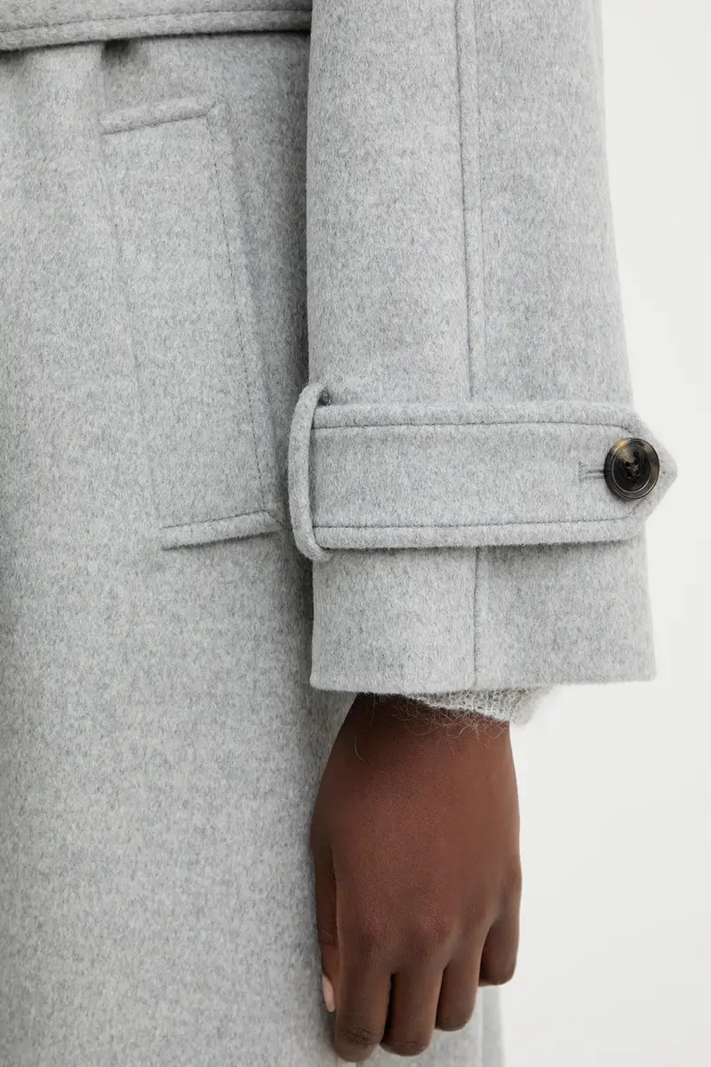 cappotto in lana colore grigio 2523016071200 miniatura 5