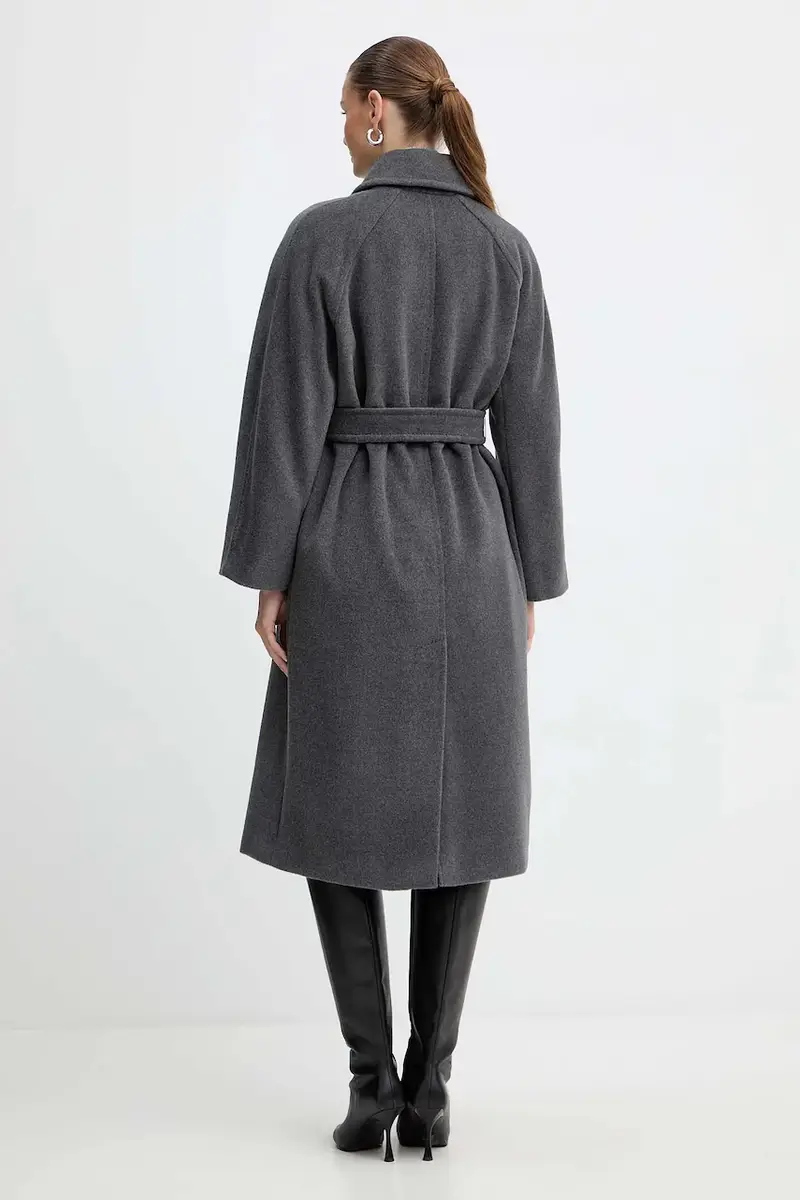 cappotto in lana colore grigio 2523016142200 miniatura 3