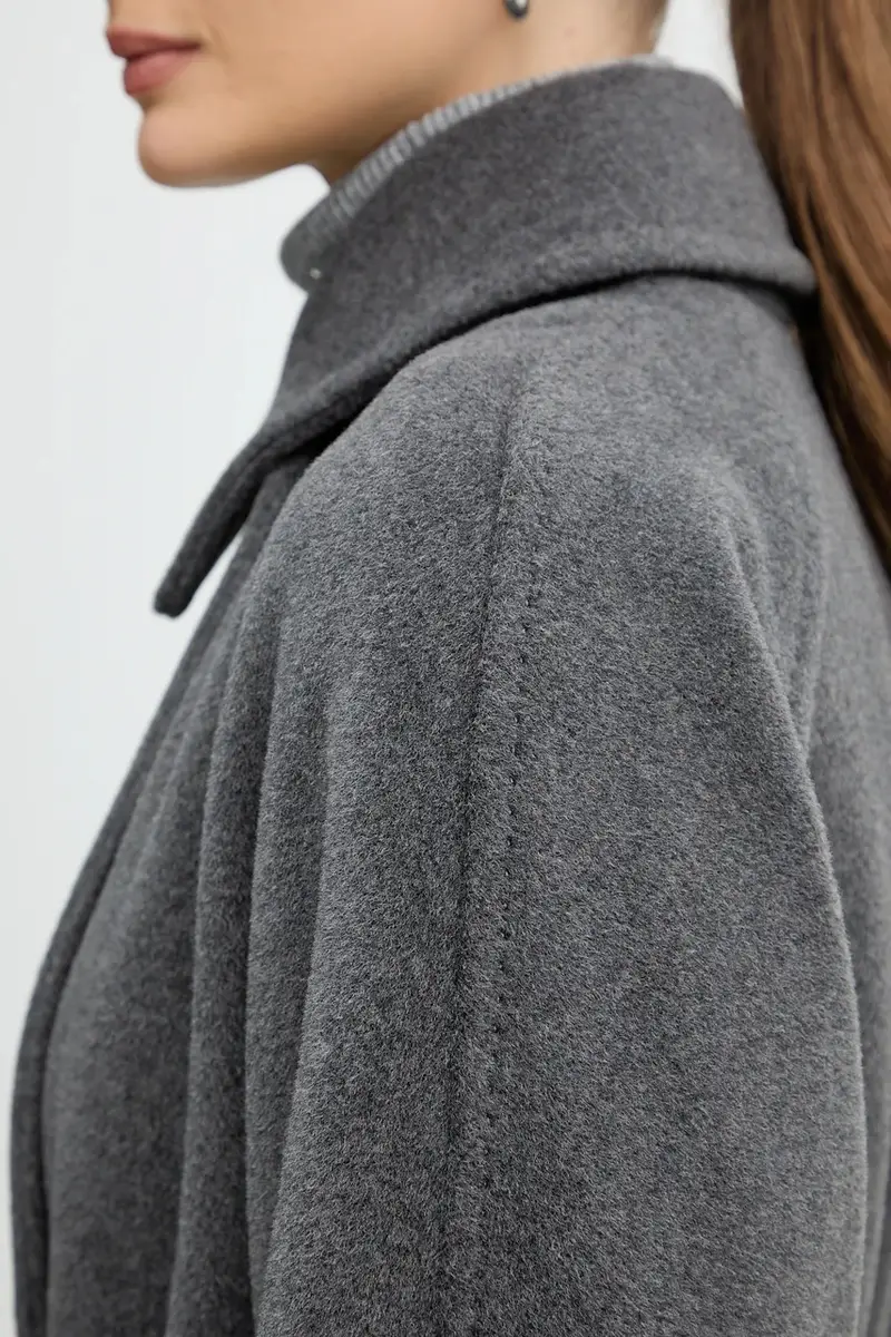 cappotto in lana colore grigio 2523016142200 miniatura 5
