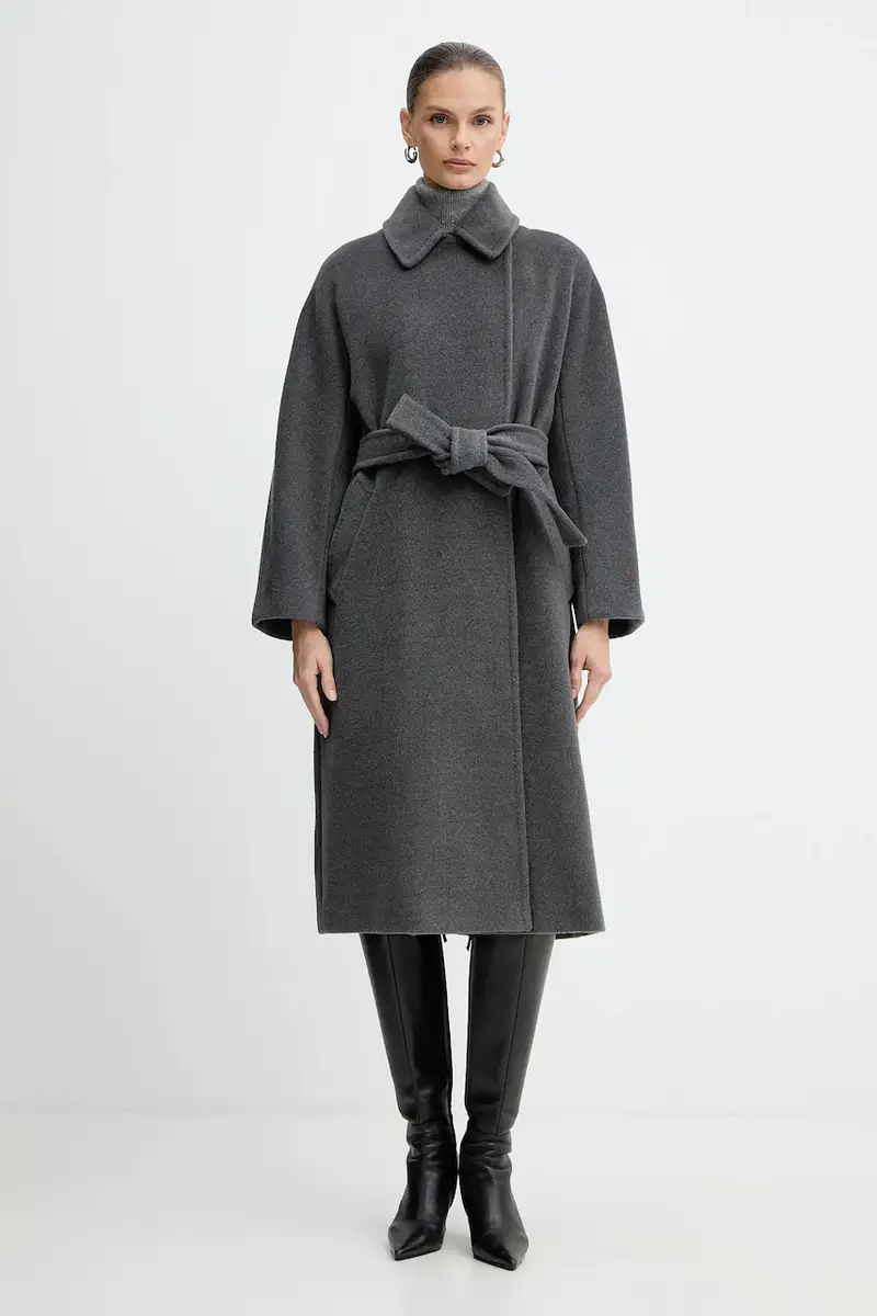 cappotto in lana colore grigio 2523016142200