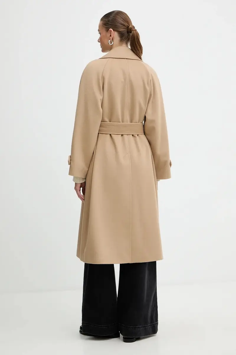 cappotto in lana colore marrone 2523016071200 miniatura 3