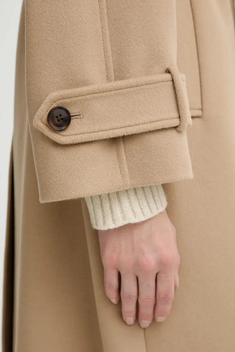 cappotto in lana colore marrone 2523016071200 miniatura 5