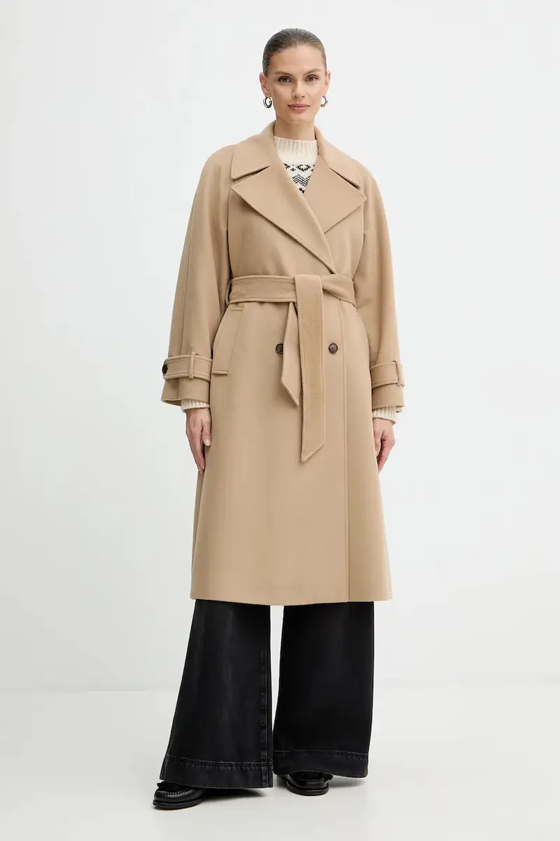 cappotto in lana colore marrone 2523016071200