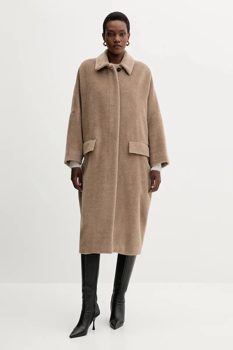 cappotto in lana colore marrone 2523016122200