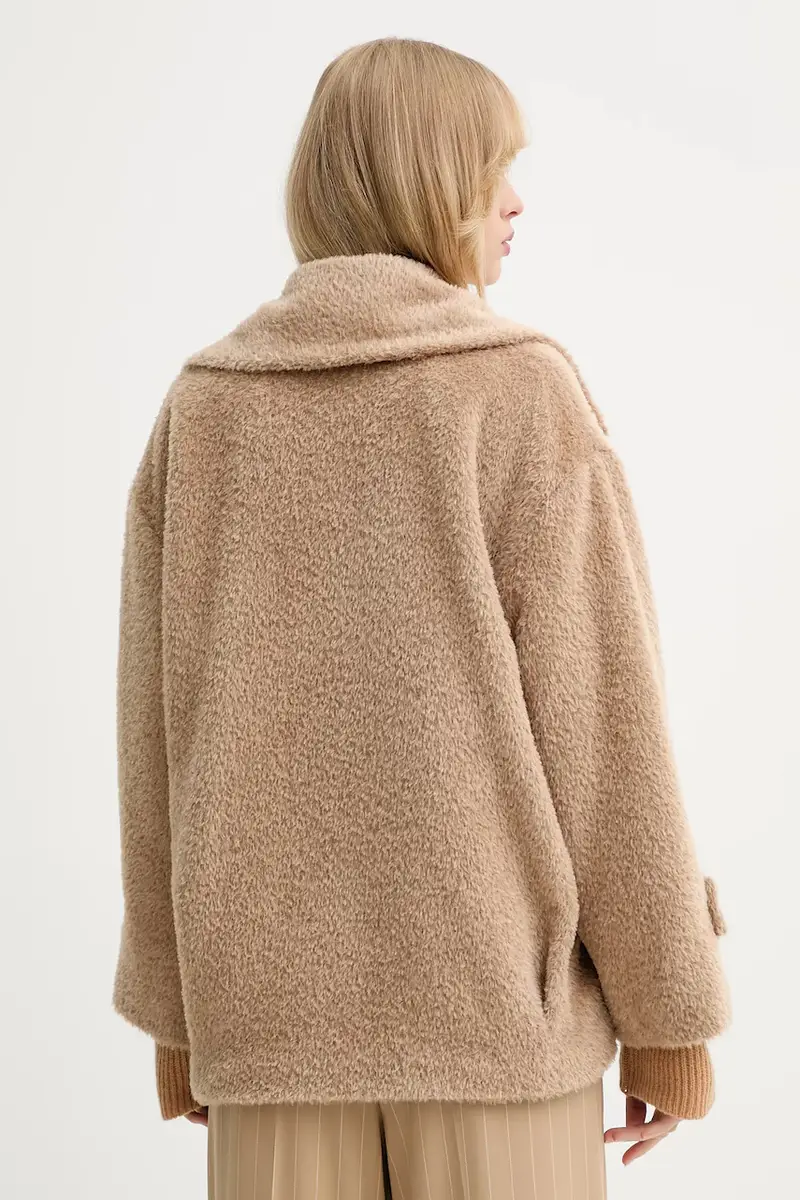 cappotto in lana colore marrone 2523086091200 miniatura 3