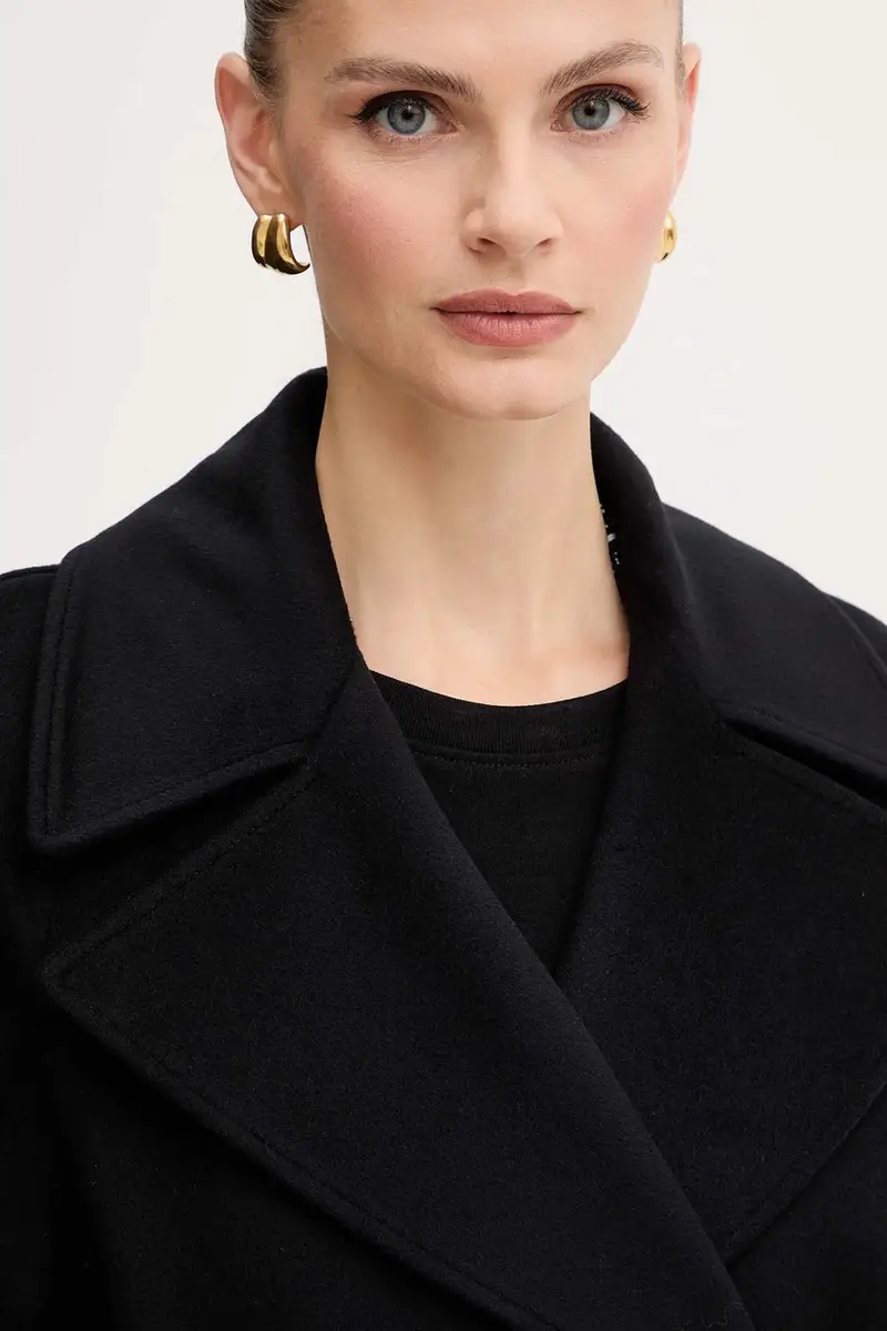 cappotto in lana colore nero 2523016071200 miniatura 5