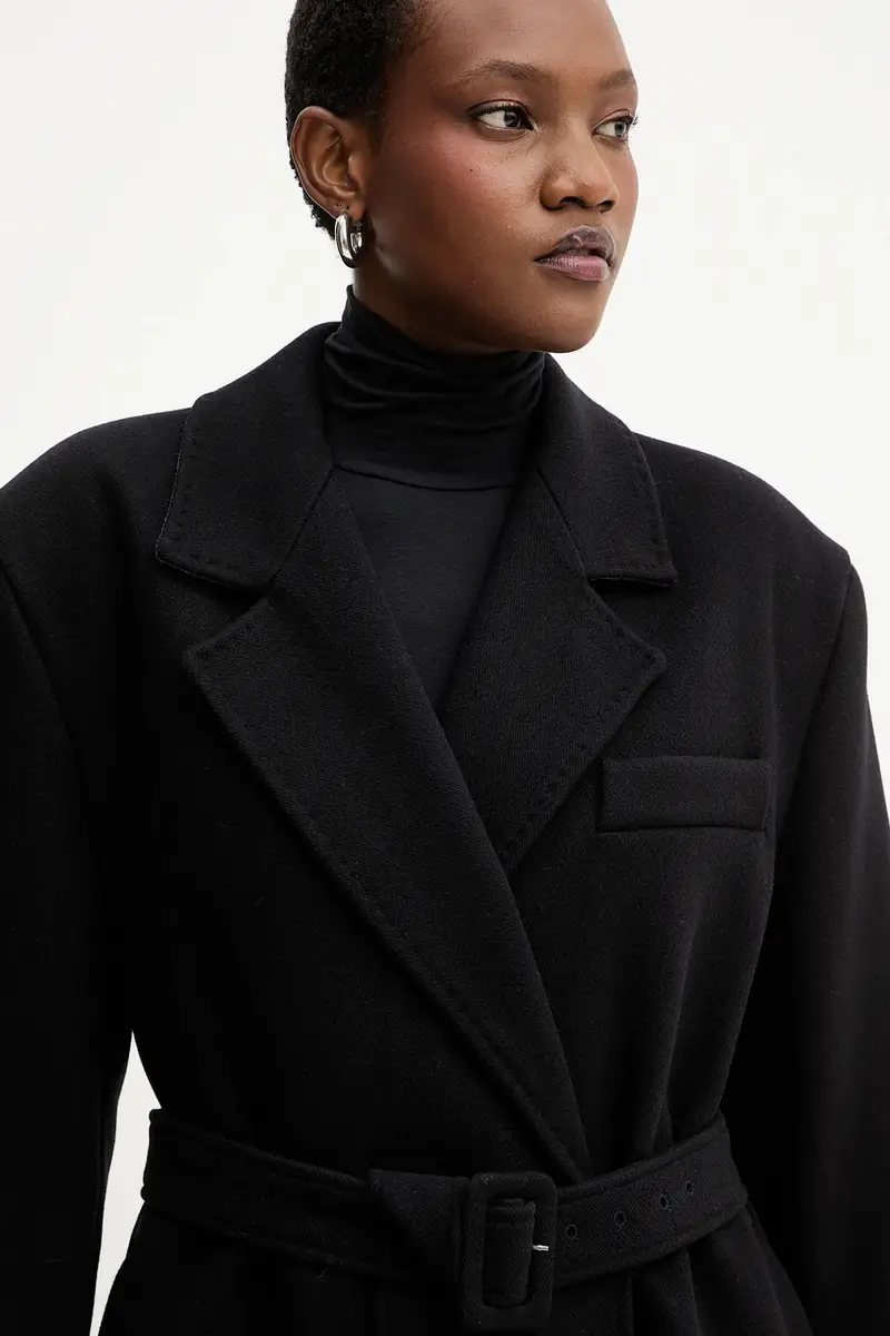 cappotto in lana colore nero 2523016082200 miniatura 5