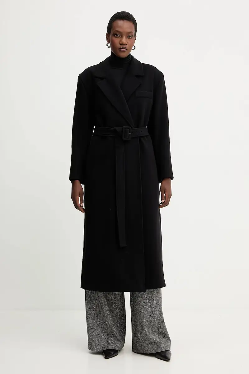 cappotto in lana colore nero 2523016082200