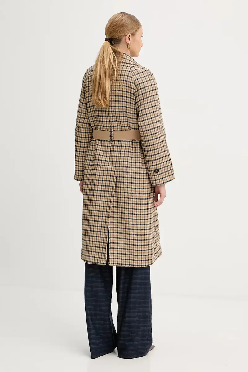 cappotto reversibile con lana colore beige 2523026011200 miniatura 4