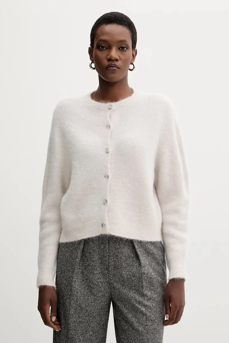 cardigan con alpaca colore beige 2523346072200