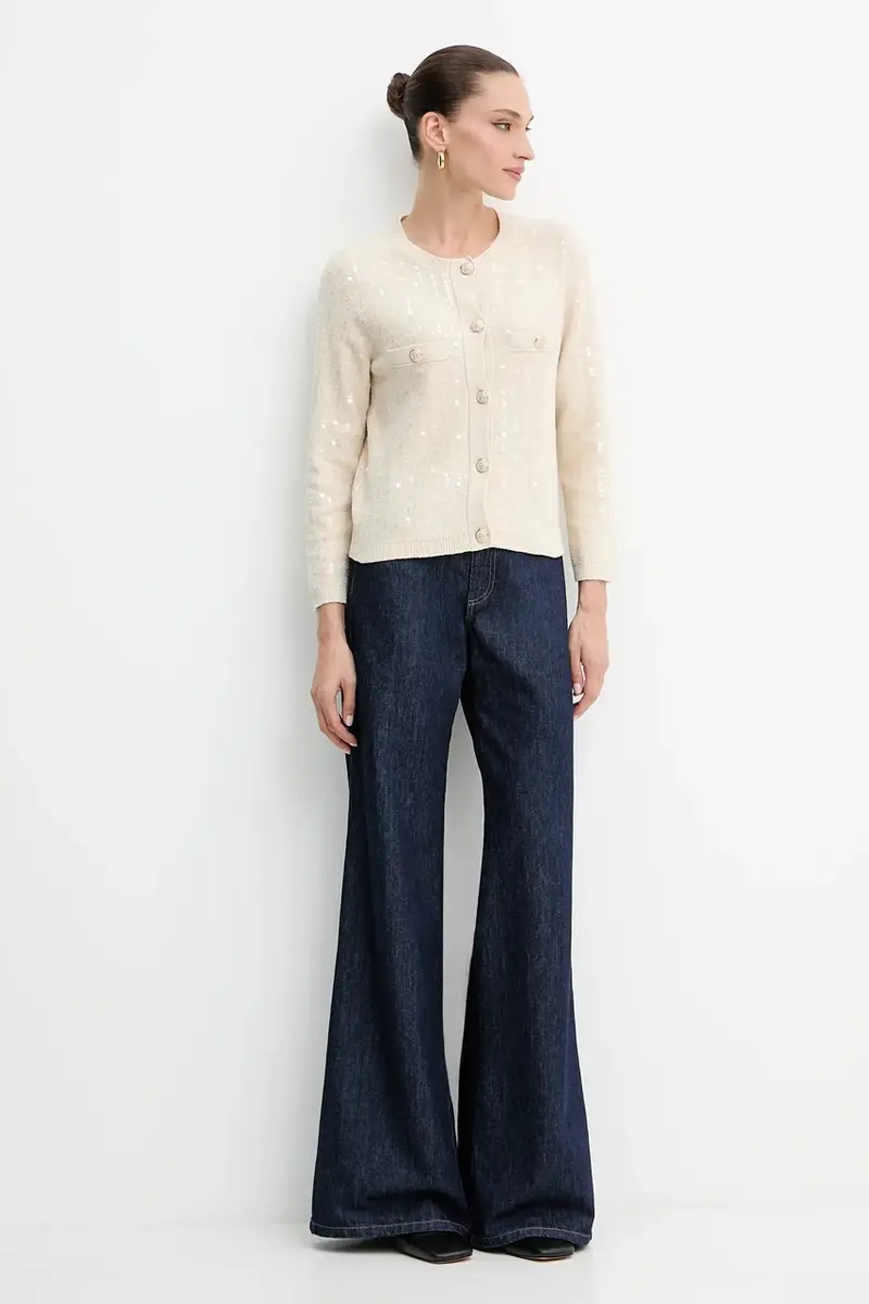 Marella Cardigan Donna Beige 3840096 miniatura 2