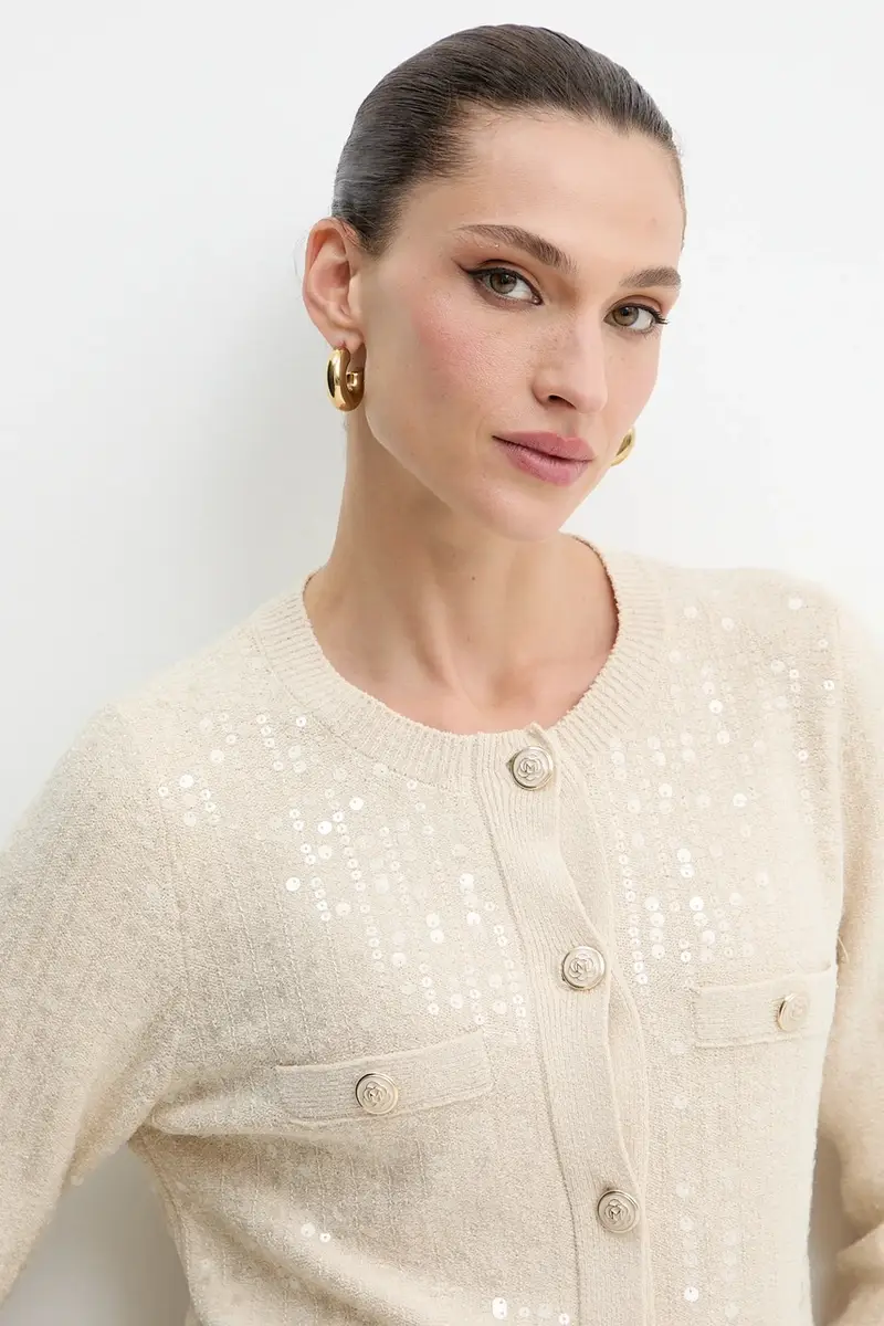 Marella Cardigan Donna Beige 3840096 miniatura 4