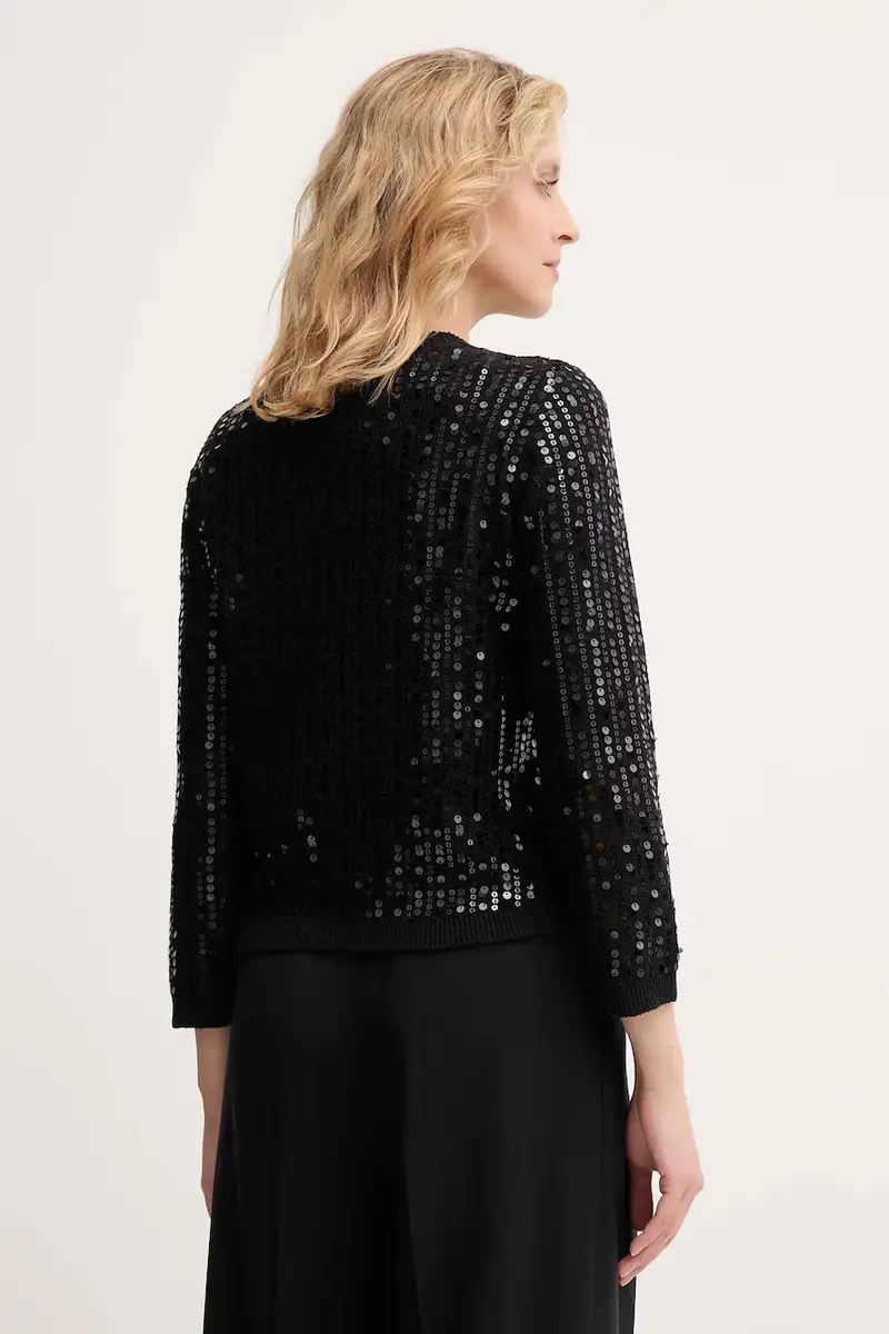 Marella Cardigan Donna Nero 3846172 miniatura 3