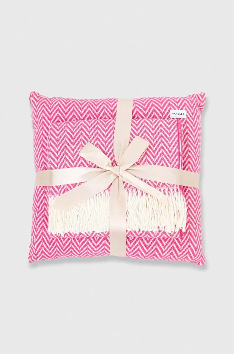 coperta e cuscino 130 x 170 cm, 50 x 50 cm Rosa