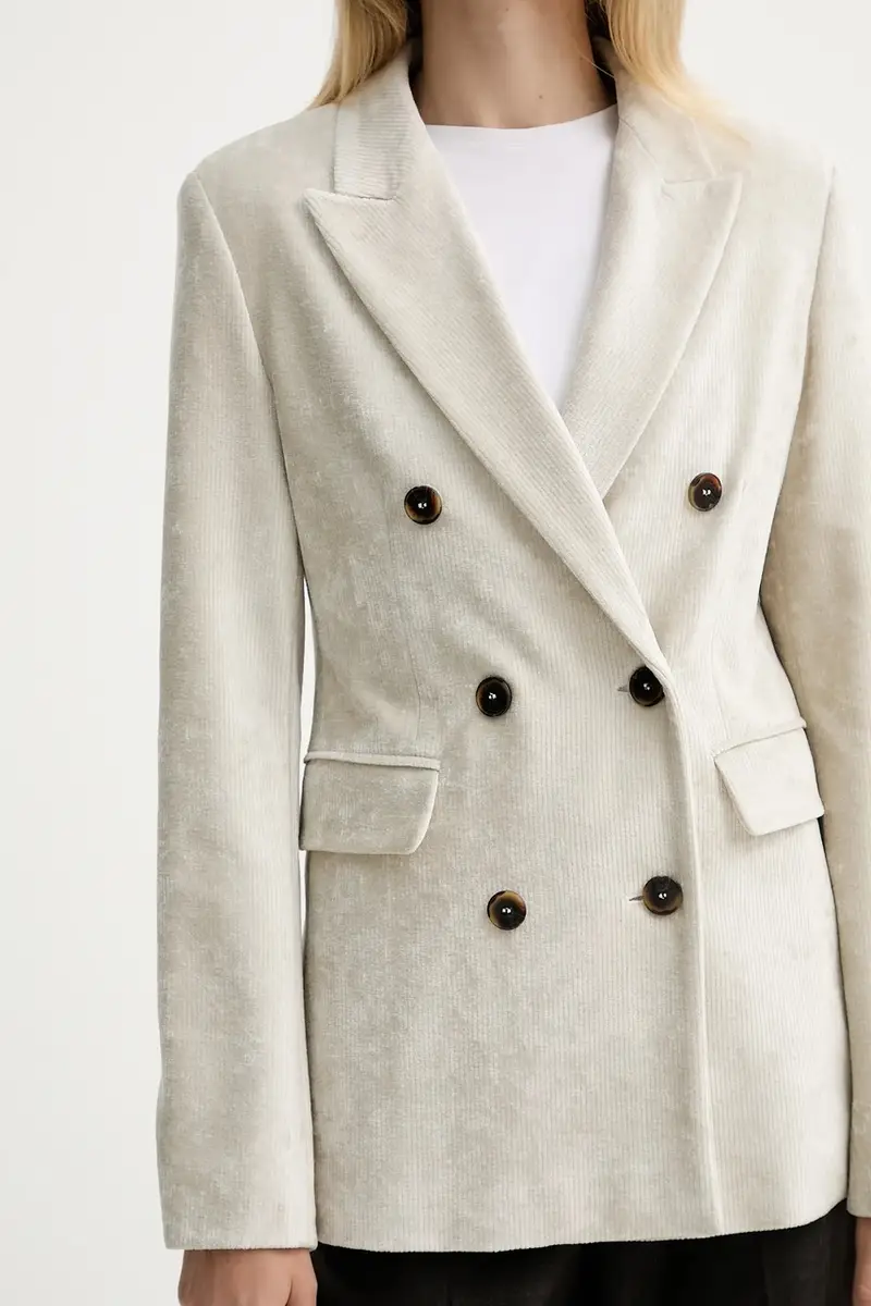 giacca colore beige 2523916074200 miniatura 5