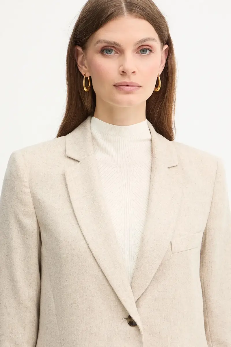 giacca con lana Emme by Marella colore beige 2525046072200 miniatura 4