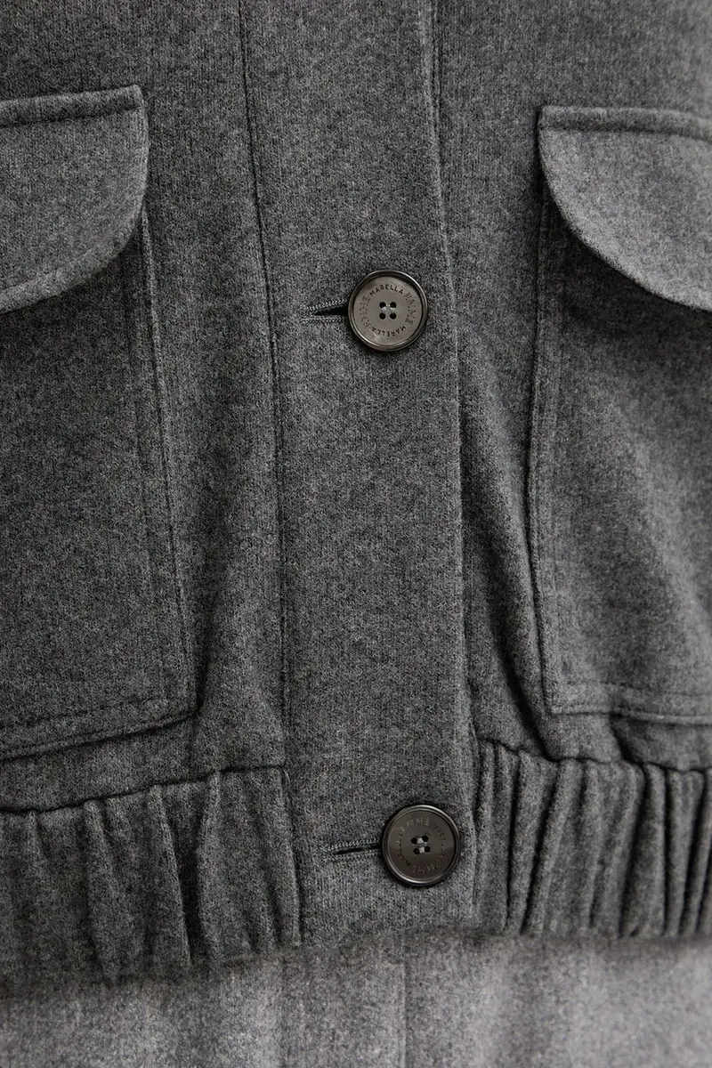 giacca con lana Emme by Marella colore grigio 2525906081200 miniatura 5