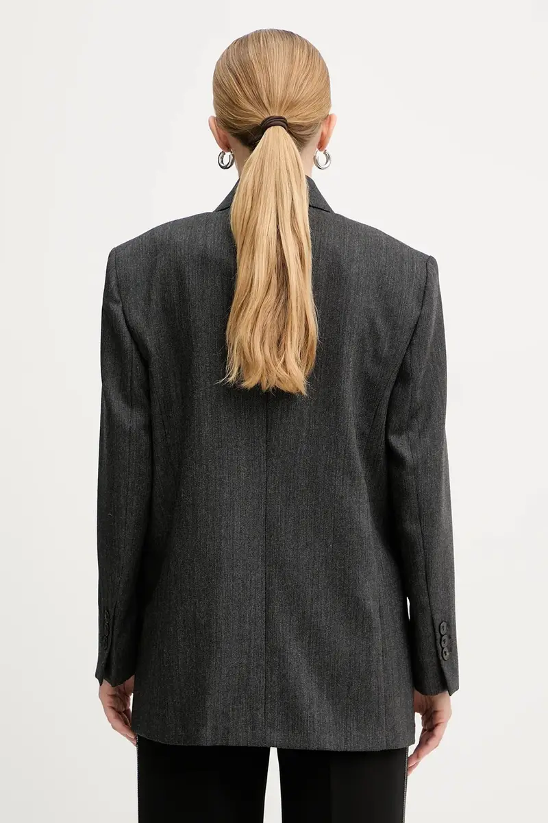 giacca in lana colore grigio 2523046012200 miniatura 3