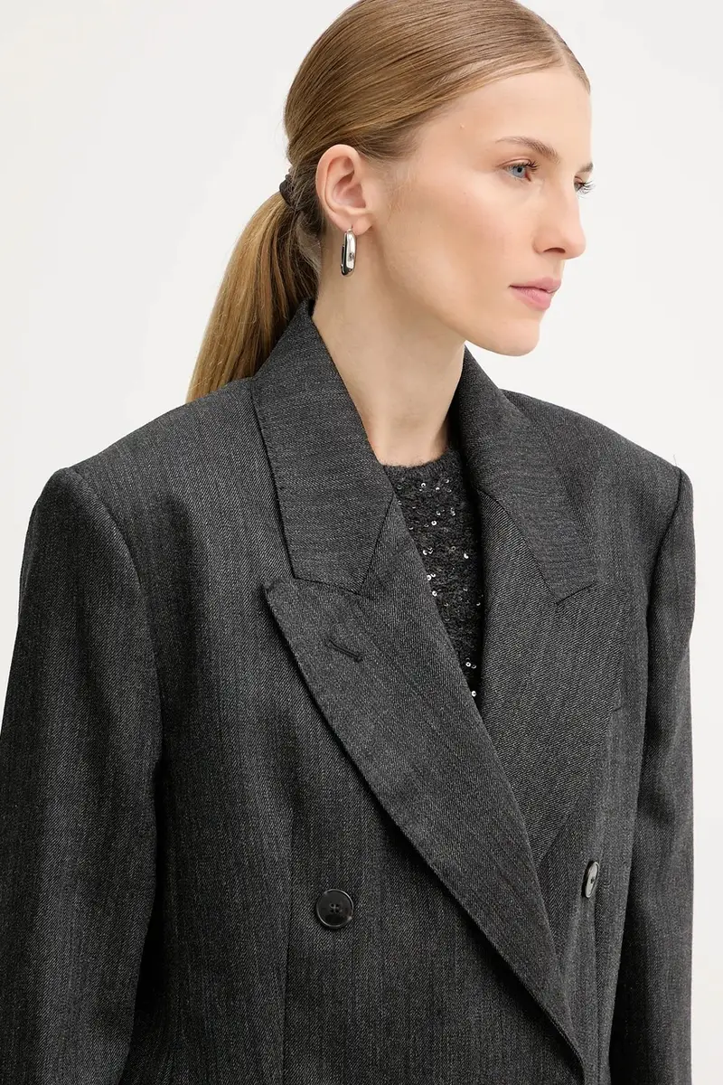 giacca in lana colore grigio 2523046012200 miniatura 4