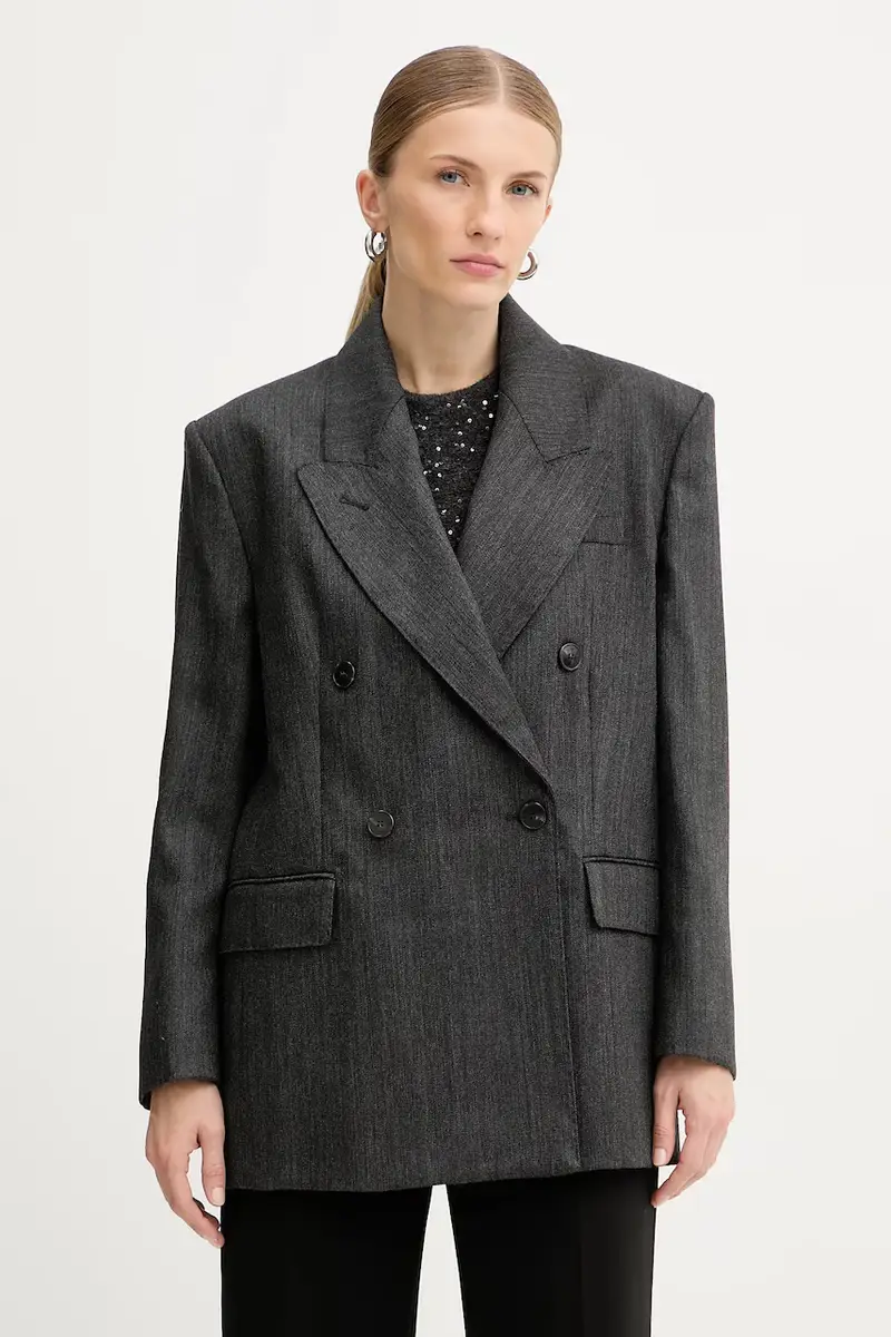 giacca in lana colore grigio 2523046012200