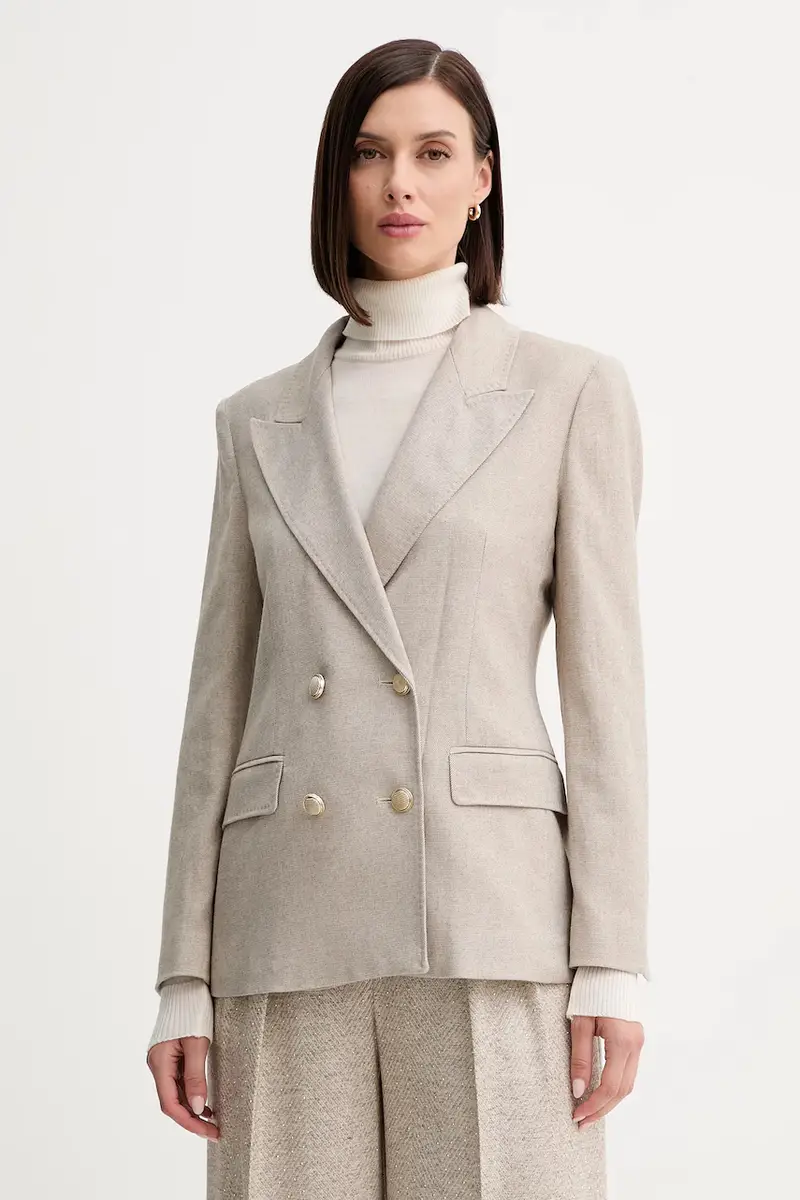 giacca in misto lana colore beige 2523046102200