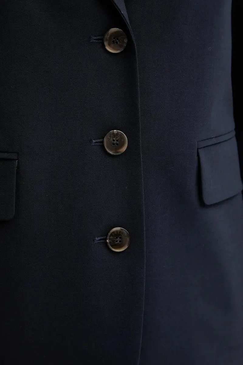 giacca in misto lana colore blu navy 2523046144200 miniatura 5