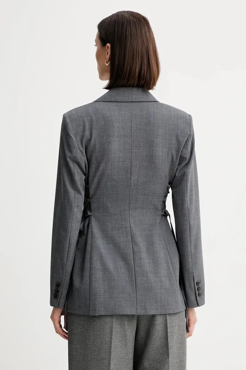 giacca in misto lana colore grigio 2523046014200 miniatura 3