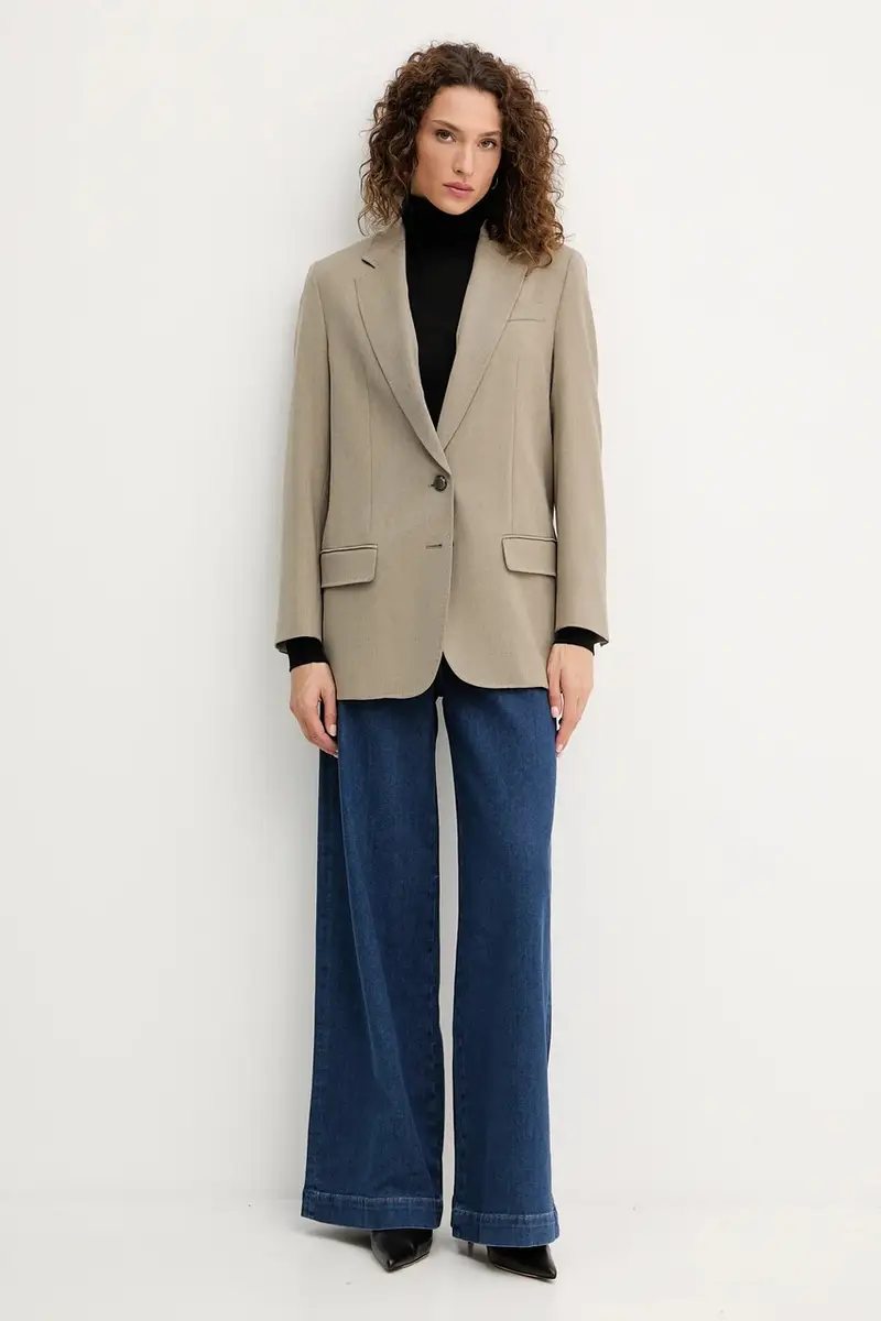 giacca in misto lana colore verde 2523046101200 miniatura 2