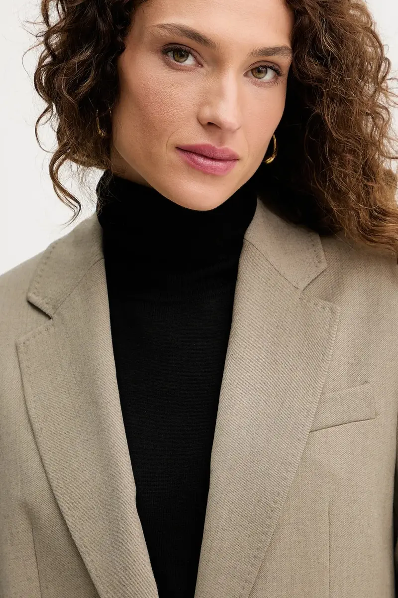 giacca in misto lana colore verde 2523046101200 miniatura 4