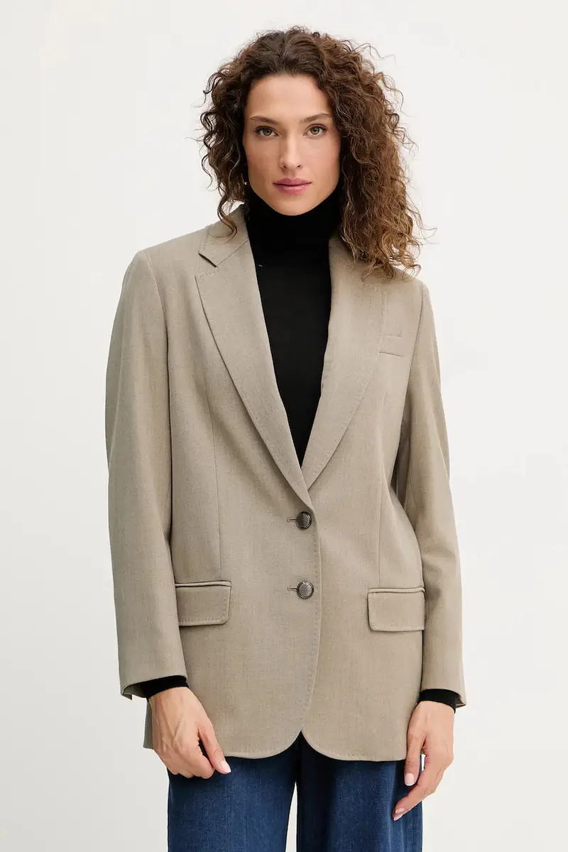 giacca in misto lana colore verde 2523046101200