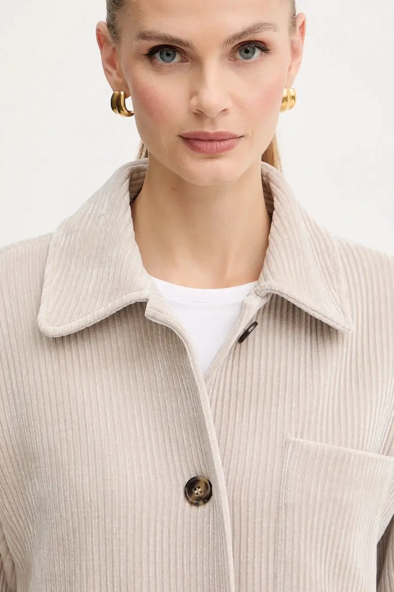 giacca in velluto a coste Emme by Marella colore beige 2525916032200 miniatura 4