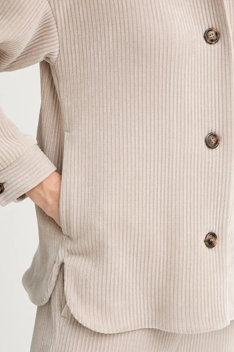 giacca in velluto a coste Emme by Marella colore beige 2525916032200 miniatura 5