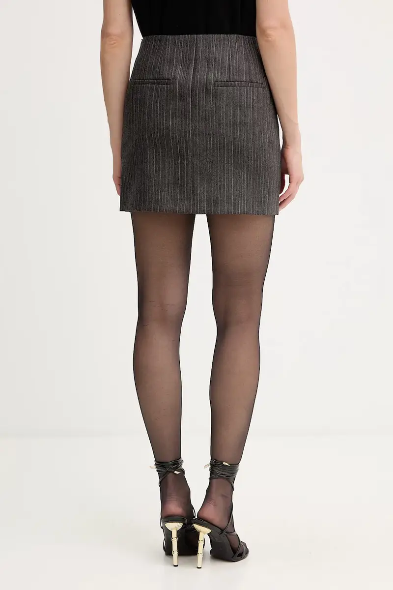 gonna in lana colore grigio 2523106112200 miniatura 3