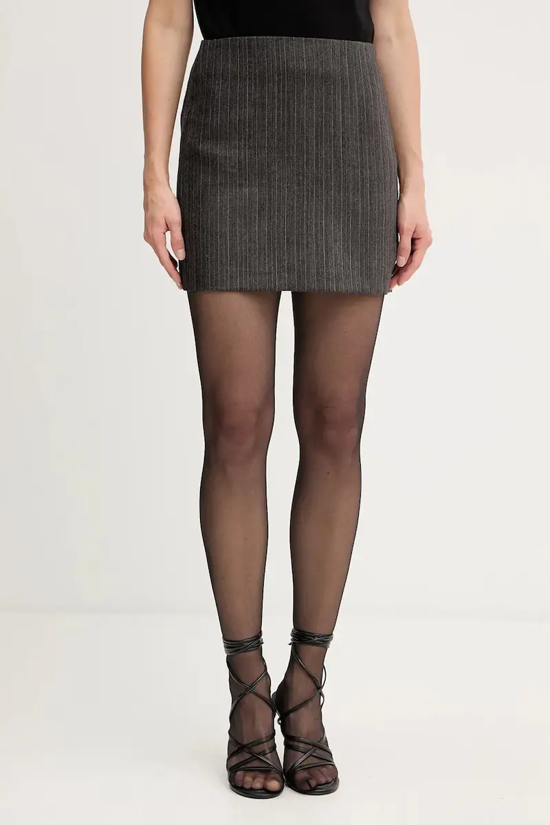 gonna in lana colore grigio 2523106112200