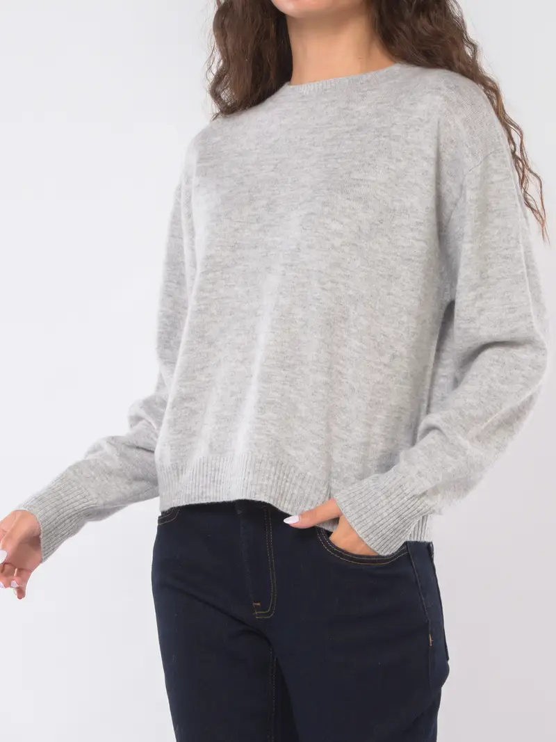 maglia da donna Marella boxy in lana Grigio