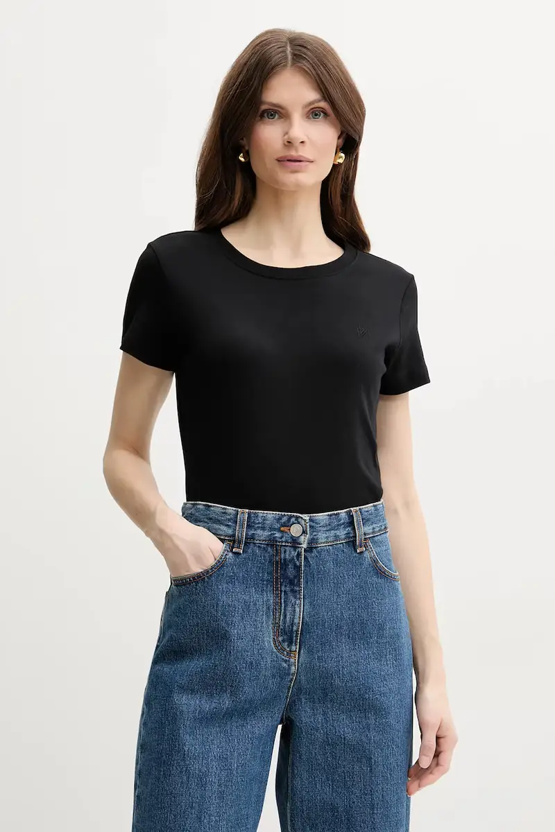 maglietta in cotone LANGUE donna colore nero 2513971025200